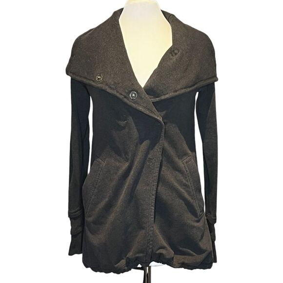 Lululemon women’s Gratitude Wrap French Terry Double Breasted Snap Front Jacket - Picture 1 of 10